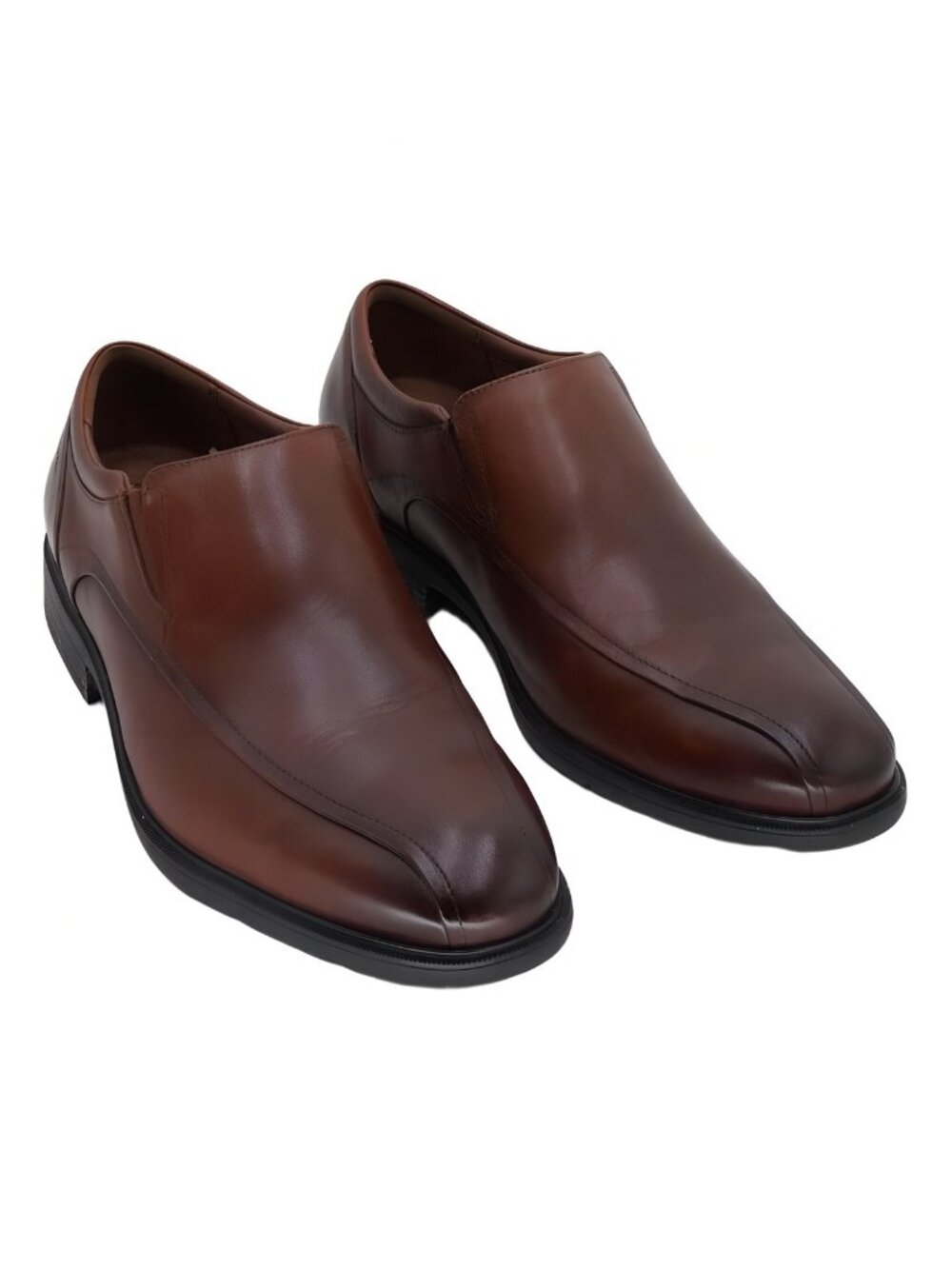 Clarks Men's Steadwell Step Dress Slip On Loafer Dark Tan Size US 10W EU 43